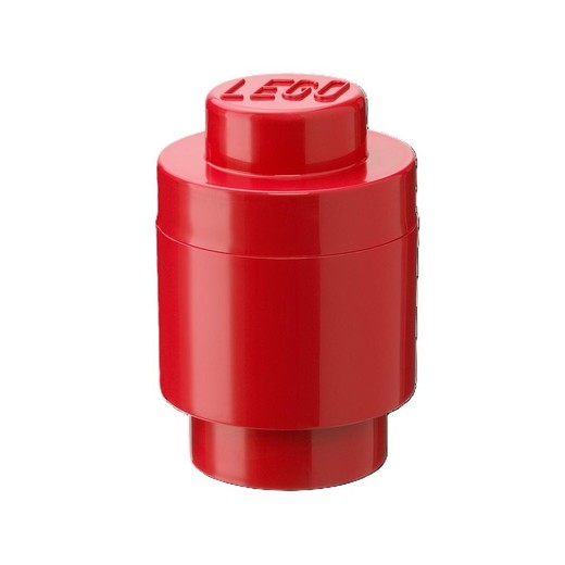 okładka Pojemnik klocek LEGO(R) okrągły czerwony książka