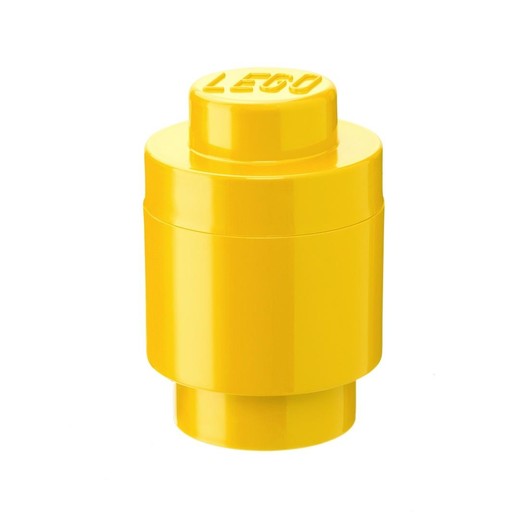 okładka LEGO(R) pojemnik klocek jedynka okrągły żółty książka