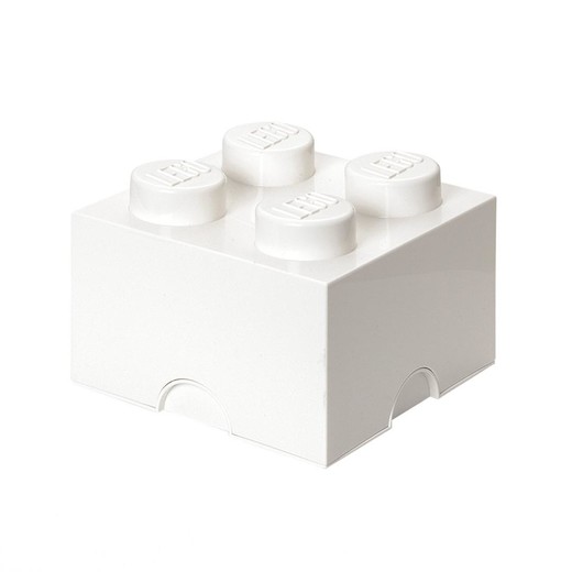 okładka LEGO(R) pojemnik klocek czwórka biały książka