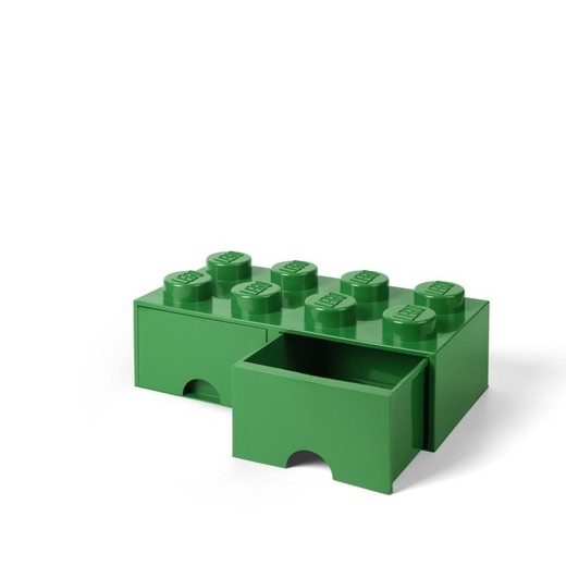 okładka LEGO(R) pojemnik klocek z szufladami ósemka zielony książka