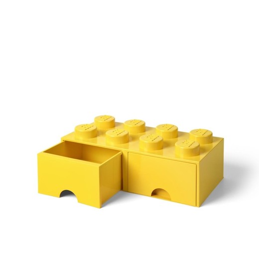 okładka LEGO(R) pojemnik klocek z szufladami ósemka żółty książka