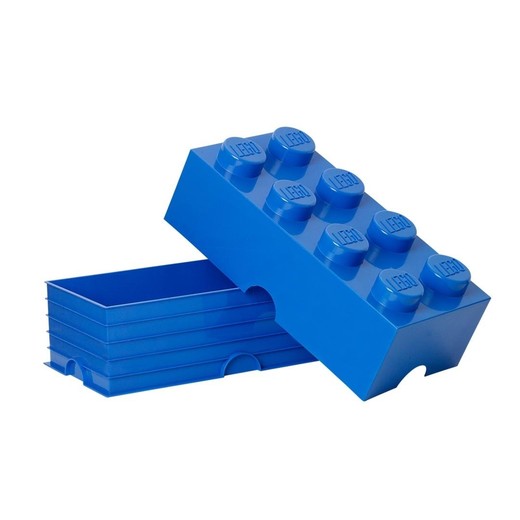 okładka LEGO(R) pojemnik klocek ósemka niebieski książka