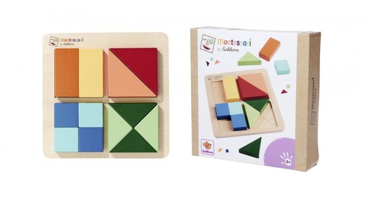 okładka Montessori Puzzle różne kształty 13el książka