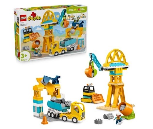 okładka LEGO(R) DUPLO 10476 Plac budowy z pojazdami 3w1 książka