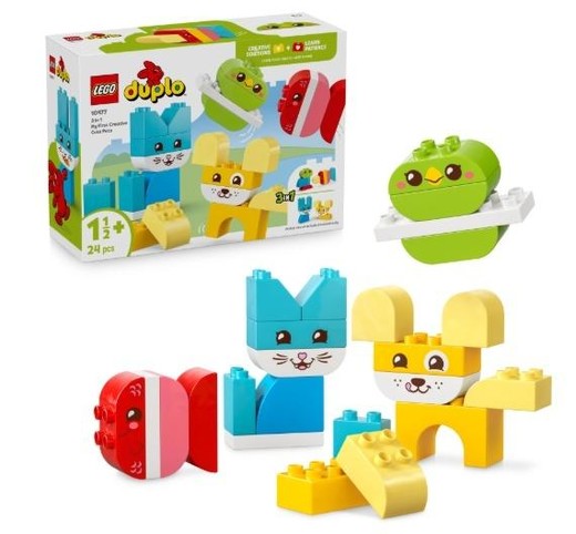 okładka LEGO(R) DUPLO 10477 Kreatywne zwierzaki 3w1 książka