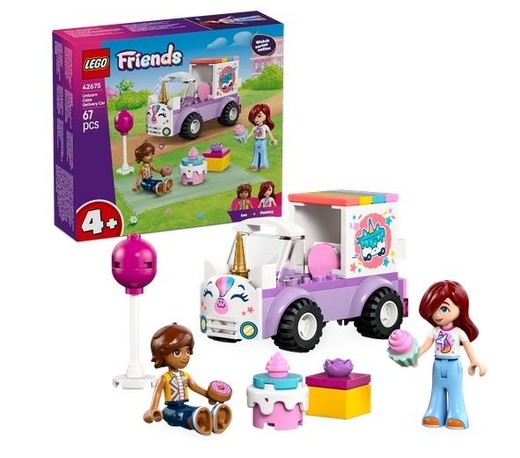 okładka LEGO(R) FRIENDS 42675 Jednorożcowa dostawa tortu książka