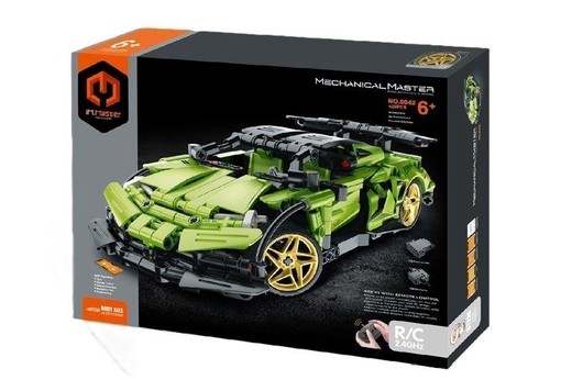 okładka Klocki Wyścigówka R/C zielona 429el książka