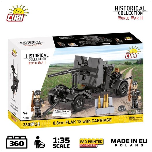 okładka 8.8 cm FLAK 18 z wózkiem transportowym książka