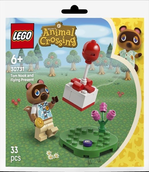 okładka LEGO(R) CROSSING 30731 Tom Nook i latający prezent książka