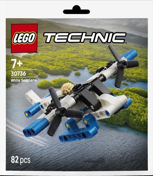 okładka LEGO(R)TECHNIC 30736 Biały wodnosamolot książka