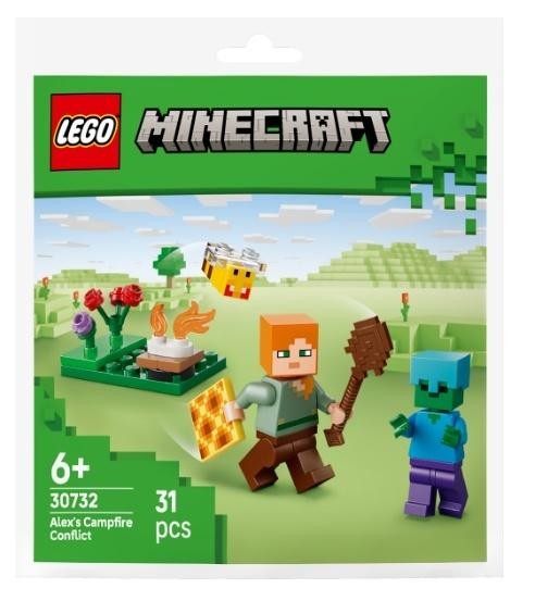 okładka LEGO(R) MINECRAFT 30732 Alex's Campfire Conflict książka