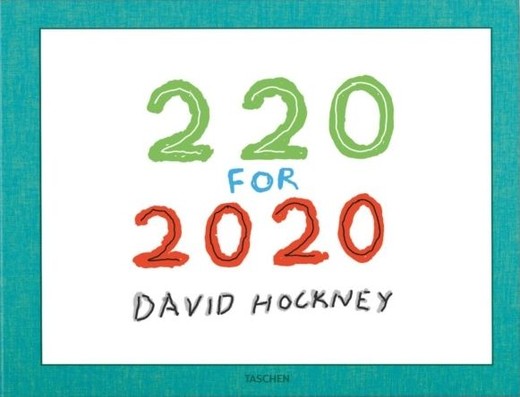 okładka David Hockney. 220 for 2020 wer. angielska książka