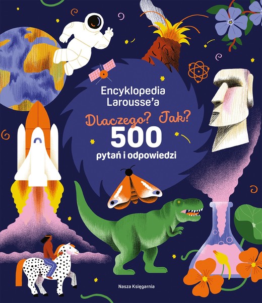 okładka Encyklopedia Larousse'a. Dlaczego? Jak? 500 pytań i odpowiedzi książka | de Mullenheim Sophie