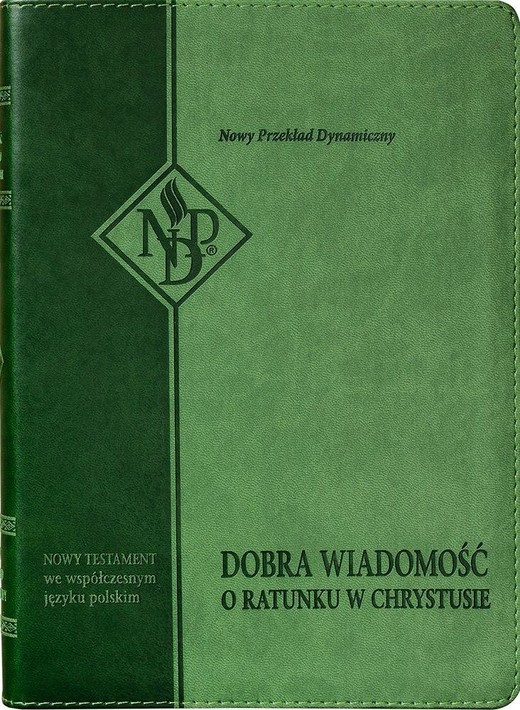 okładka Nowy Testament NPD, zielona z paginatorami książka | Praca Zbiorowa