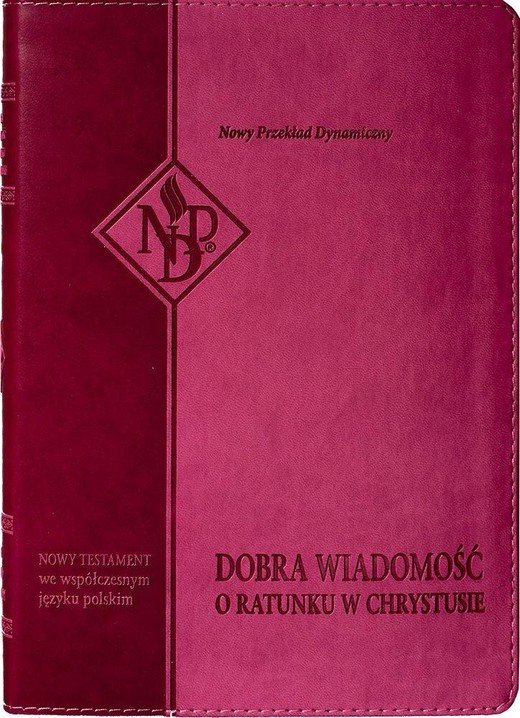 okładka Nowy Testament NPD, różowa z paginatorami książka | Praca Zbiorowa