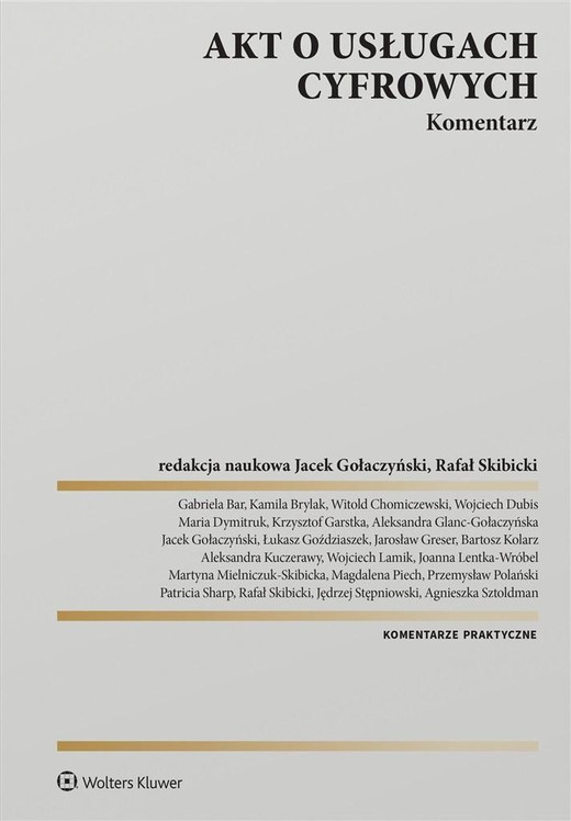 okładka Akt o usługach cyfrowych. Komentarz książka | Praca Zbiorowa