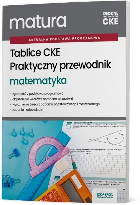 okładka Matura 2026 Matematyka Tablice CKE przewodnik książka | Praca Zbiorowa