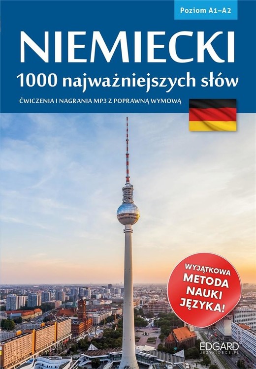 okładka Niemiecki. 1000 najważniejszych słów A1/A2 książka | Praca Zbiorowa