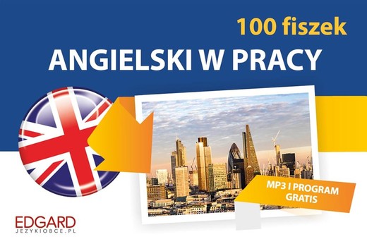 okładka Angielski w pracy 100 fiszek książka | Praca Zbiorowa