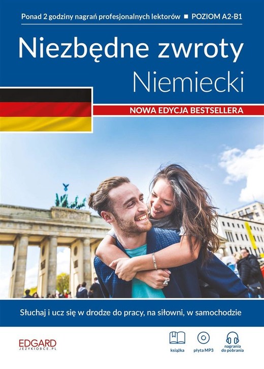okładka Niemiecki. Niezbędne zwroty. Poziom A2-B1 + MP3 książka