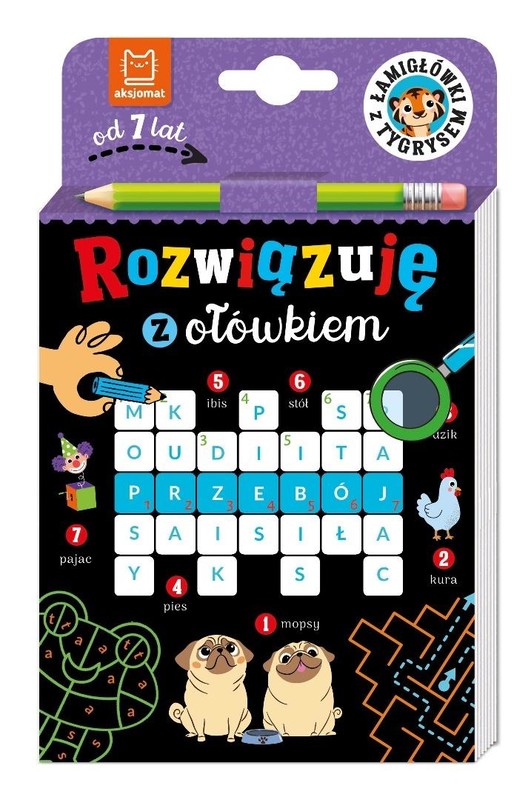 okładka Rozwiązuję z ołówkiem. Łamigłówki z tygrysem książka | Beata Karlik