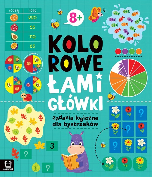okładka Kolorowe łamigłówki. Zadania logiczne dla bystrzaków 8+ książka | Bogusław Michalec