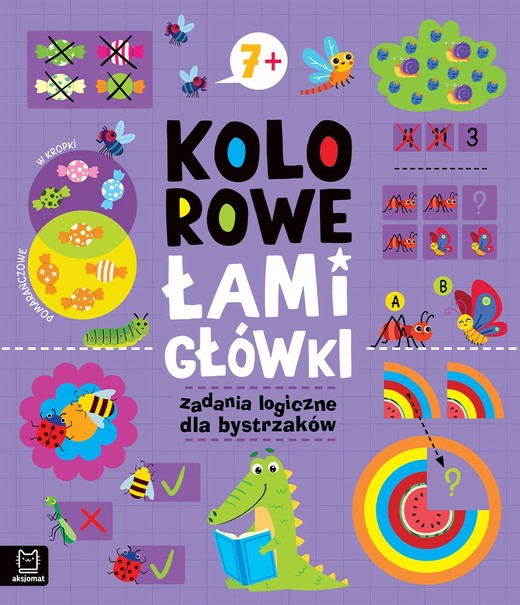 okładka Kolorowe łamigłówki. Zadania logiczne dla bystrzaków 7+ książka | Bogusław Michalec