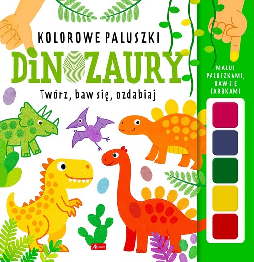okładka Dinozaury. Kolorowe paluszki książka | Baturo Wojciech