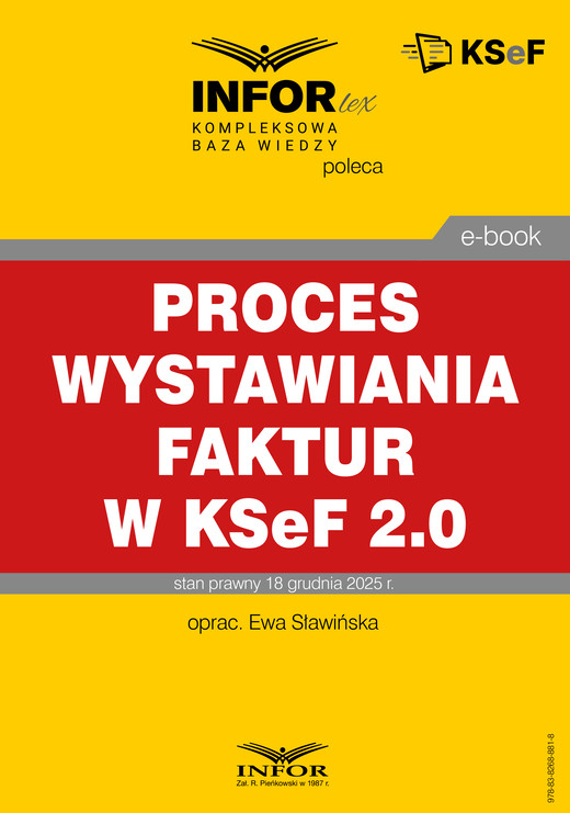okładka Proces wystawiania faktur w KSeF 2.0 ebook | pdf | Ewa Sławińska