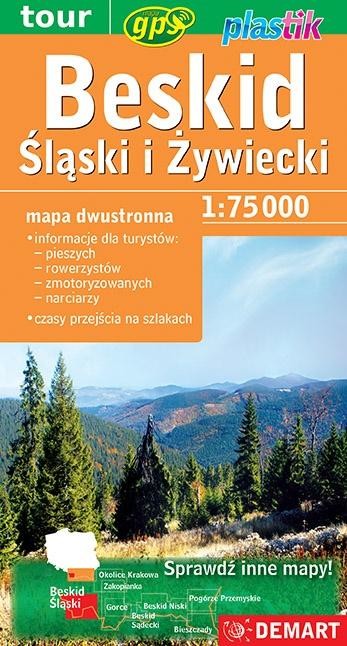okładka Beskid Śląski i Żywiecki - mapa turystyczna Demart książka | Opracowanie zbiorowe