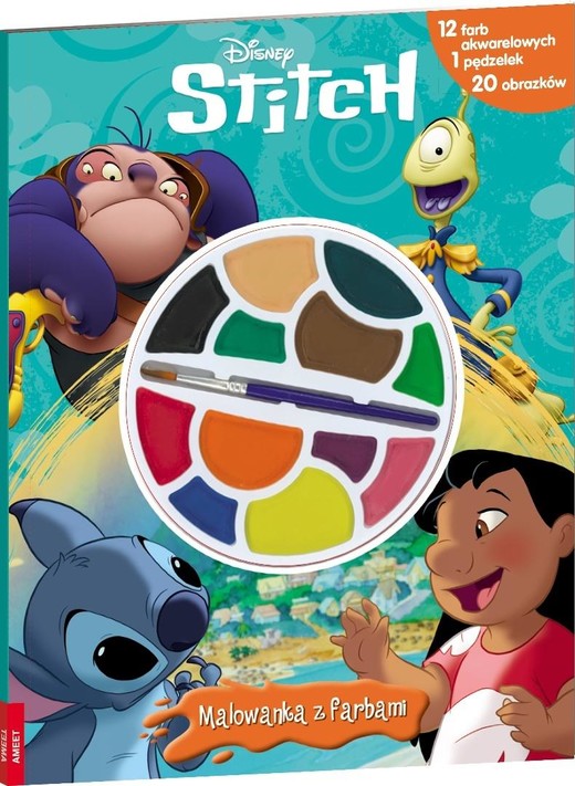 okładka Disney Stitch. Malowanka z farbami książka | Opracowanie zbiorowe