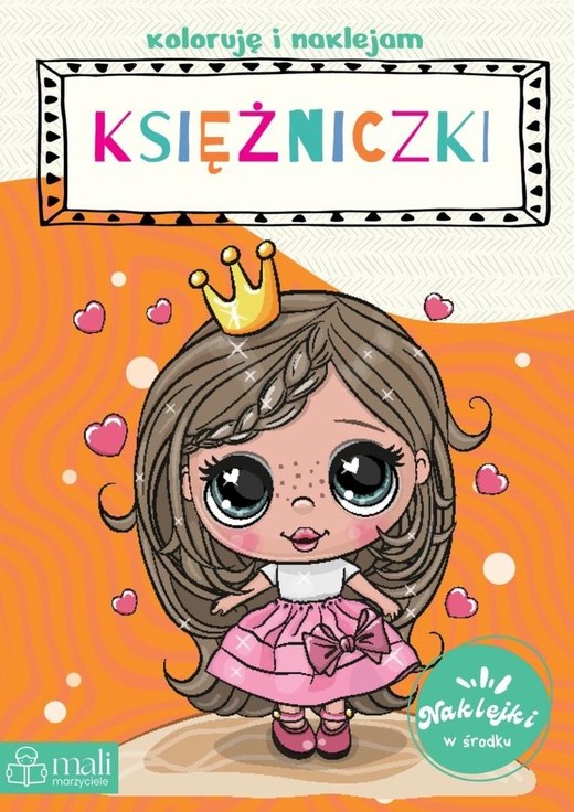 okładka Koloruję i naklejam księżniczki książka | Praca Zbiorowa