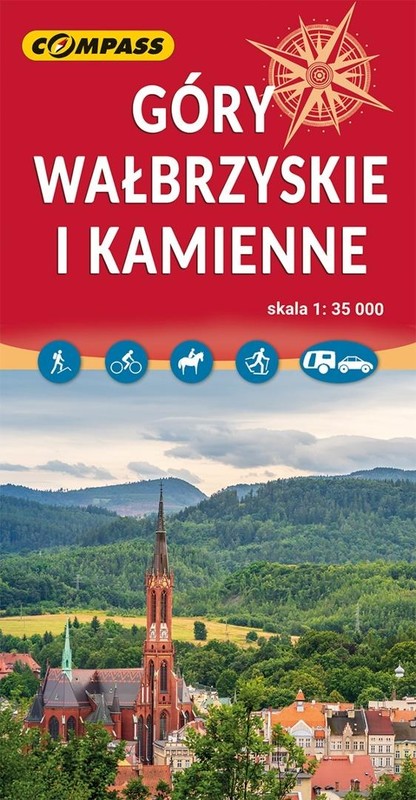 okładka Mapa - Góry Wałbrzyskie i Kamienne 1:35 000 w.5 książka | Praca Zbiorowa