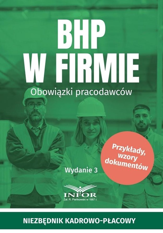 okładka BHP w firmie.Obowiązki pracodawców w.3 książka | Praca Zbiorowa