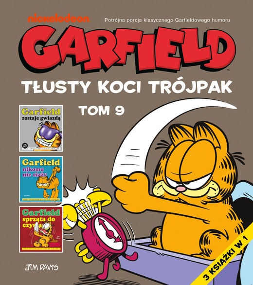 okładka Garfield. Tłusty koci trójpak. Tom 9 książka | Opracowanie zbiorowe