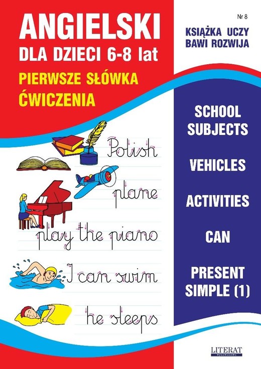 okładka Angielski dla dzieci 6-8 lat. Nr 8 książka
