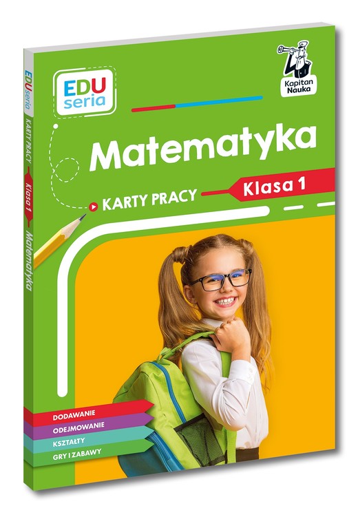 okładka EDUseria. Matematyka. Karty pracy. Klasa 1. Kapitan Nauka książka | Małgorzata Skura
