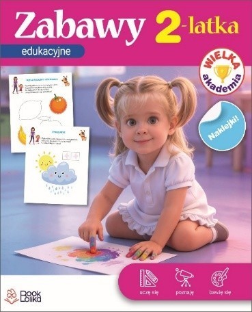 okładka Wielka Akademia. Zabawy edukacyjne 2latka książka | Majewska Monika