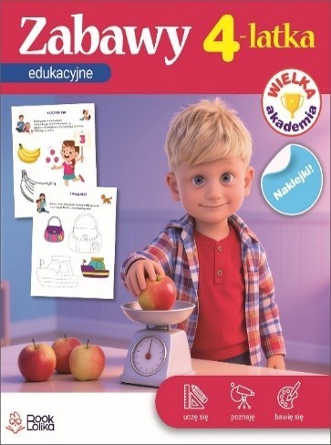 okładka Wielka Akademia. Zabawy edukacyjne 4latka książka | Majewska Monika