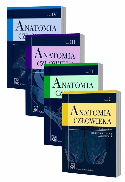 okładka Anatomia człowieka podręcznik dla studentów T.1-4 książka | Praca Zbiorowa