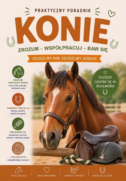 okładka Konie. Tresura, zabawa, opieka książka | Kępa Marta