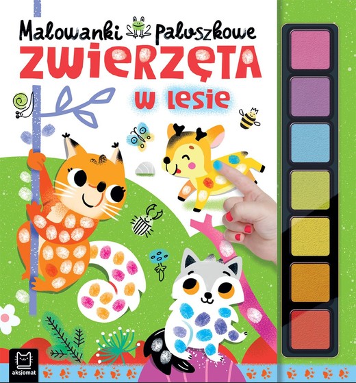 okładka Malowanki paluszkowe. Zwierzęta w lesie książka | Agnieszka Bator