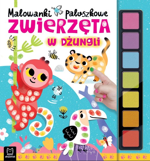 okładka Malowanki paluszkowe. Zwierzęta w dżungli książka | Agnieszka Bator