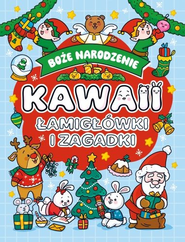 okładka Boże narodzenie. Łamigłówki i zagadki. Kawaii książka | Opracowanie zbiorowe