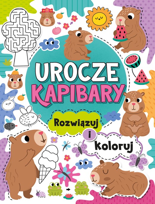 okładka Urocze kapibary. Rozwiązuj książka | Opracowanie zbiorowe