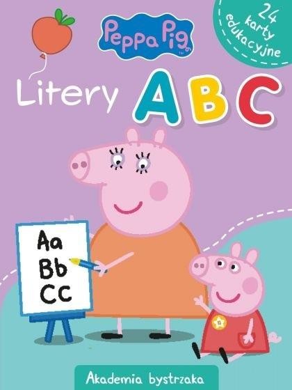 okładka Świnka Peppa. Akademia Bystrzaka. Litery A, B, C książka | Monika Kiersnowska