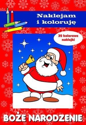 okładka Naklejam i koloruję - Boże Narodzenie książka | Aleksander Małecki
