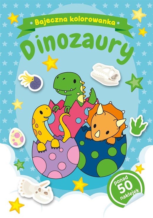 okładka Bajeczna kolorowanka. Dinozaury książka | Natalia Berlik