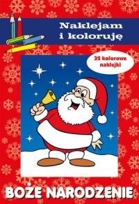 okładka Boże Narodzenie. Naklejam i koloruję książka | Aleksander Małecki, Anna Wiśniewska