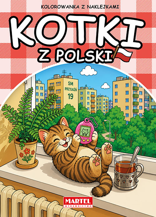okładka Kotki z Polski. Kolorowanka z naklejkami książka | Maciej Ratajczyk